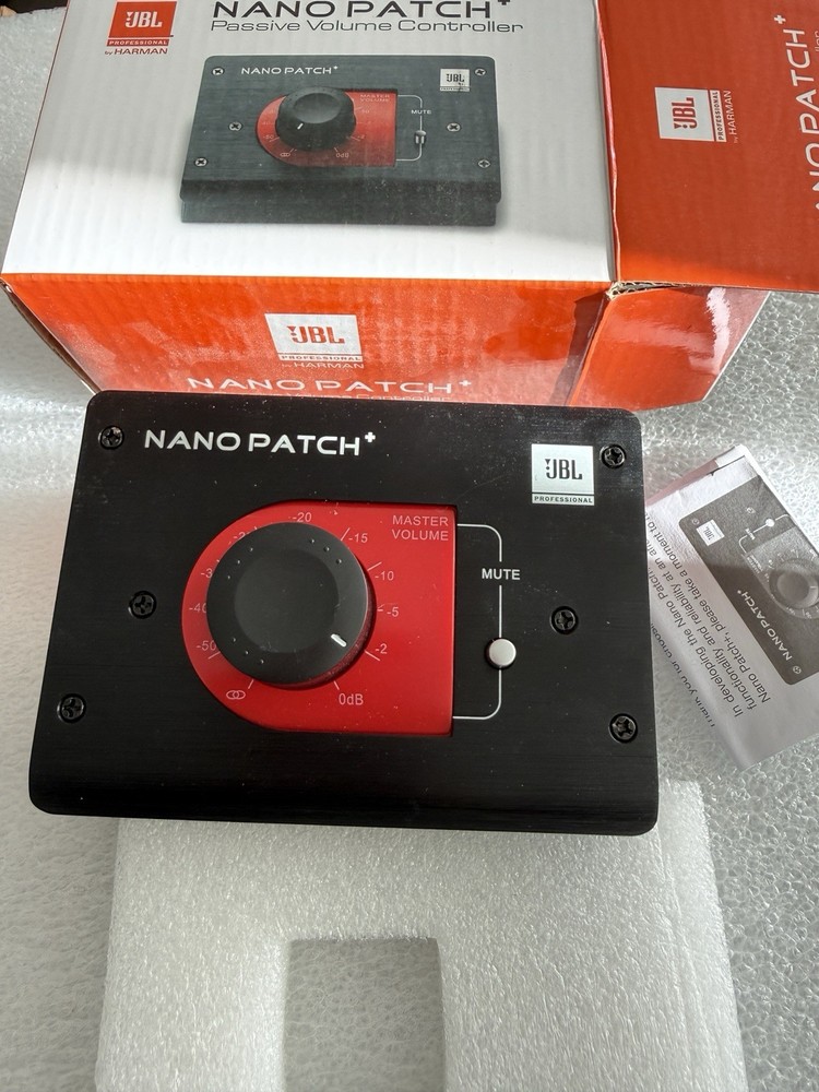 9333421723144 JBL Nano Patch+ Compact 2-Channel Passive Volume Controller