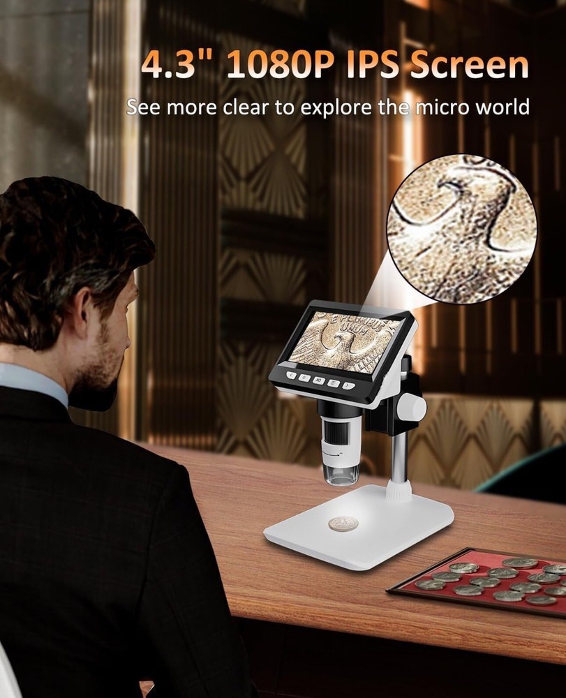 AOPICK 4.3 Inch LCD Digital Microscope