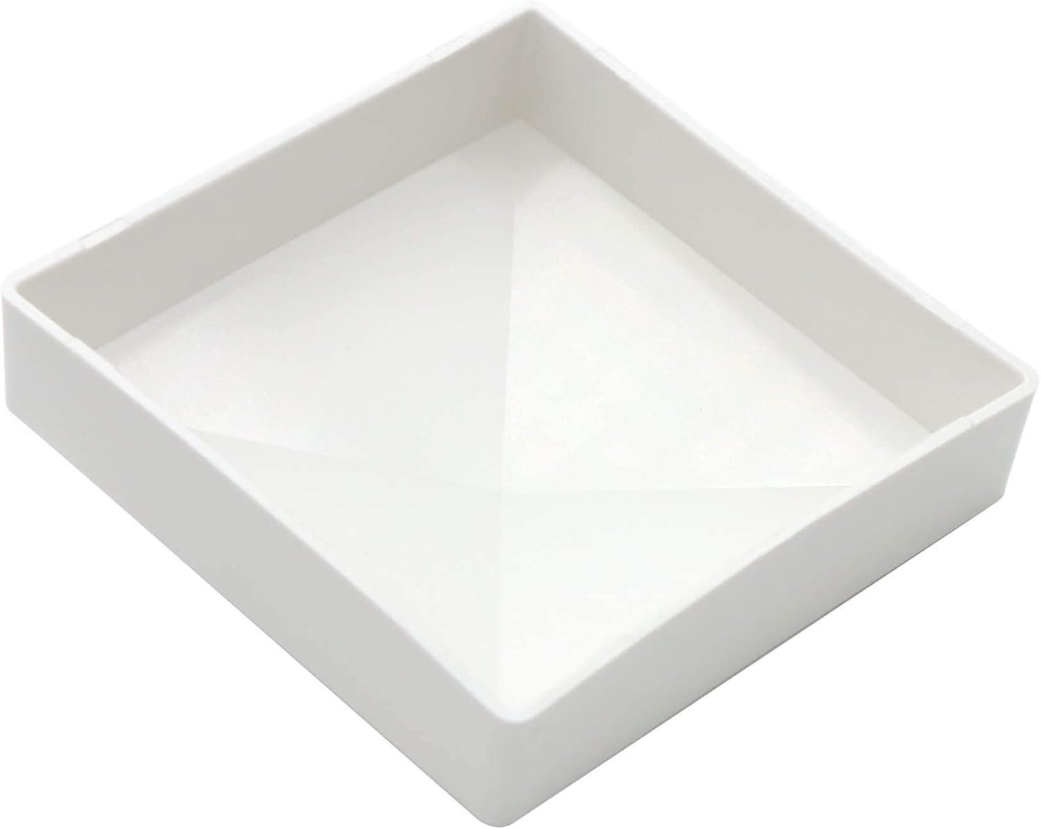 2 Pack Pyramid Style Fence Post Cap for 4" X 4" Fence - White PVC Cap