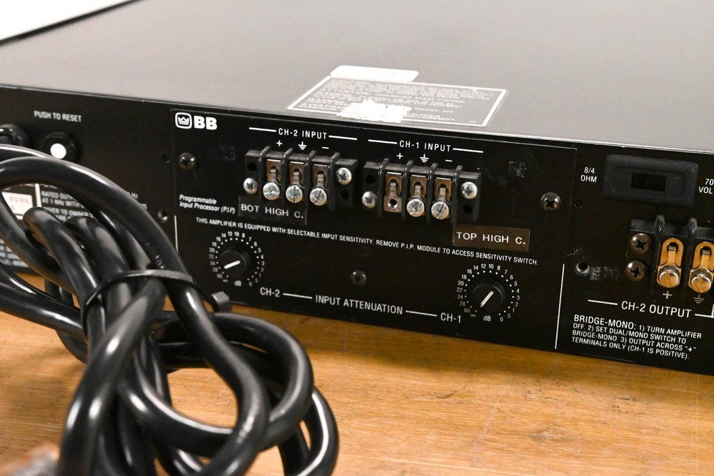 Crown Com-Tech 400 2-Channel Power Amplifier CG01ZTY