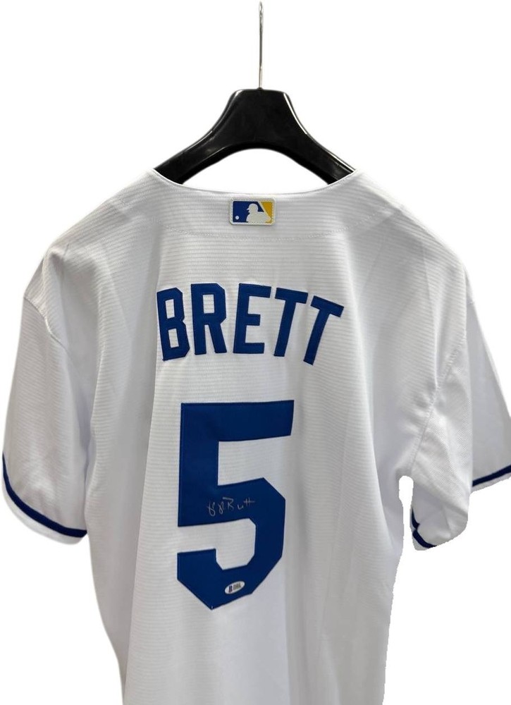 Hand Signed George Brett Autographed MLB Jersey BAS Authentication