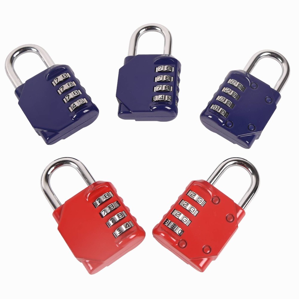 Combination Locks 4 Digit Combination Padlocks Reset for School Gym Locker