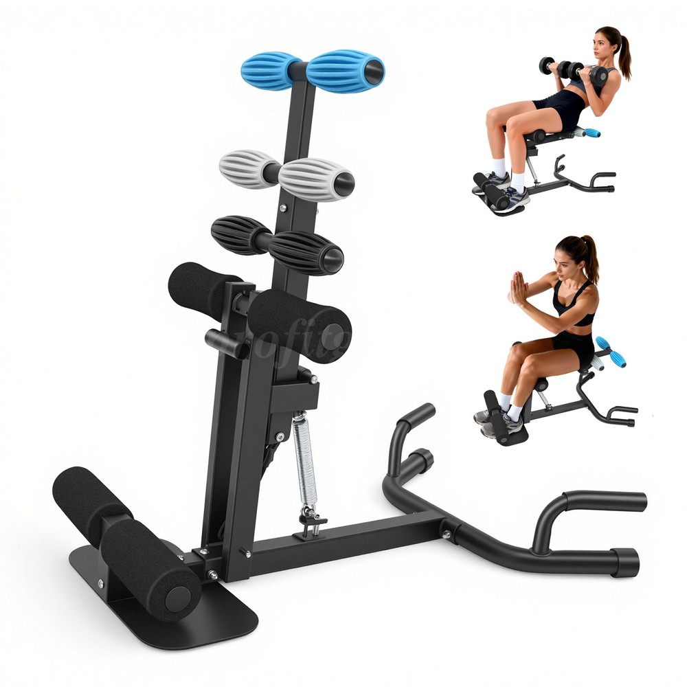 Deep Squat Training Machine Adjustable Resistance Foam Rollers Compact Workout