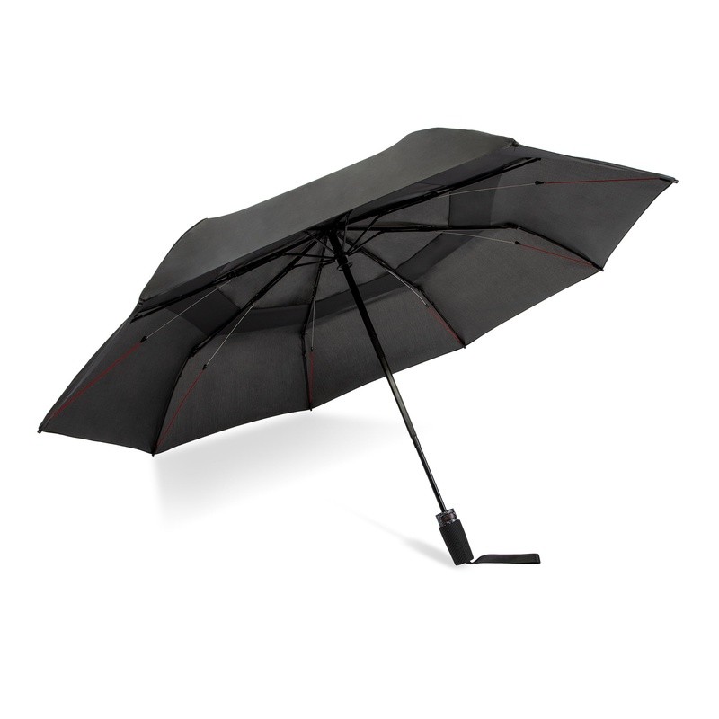Windproof Compact Umbrella Auto Open Close Vented Canopy 75MPH Wind Resistant US