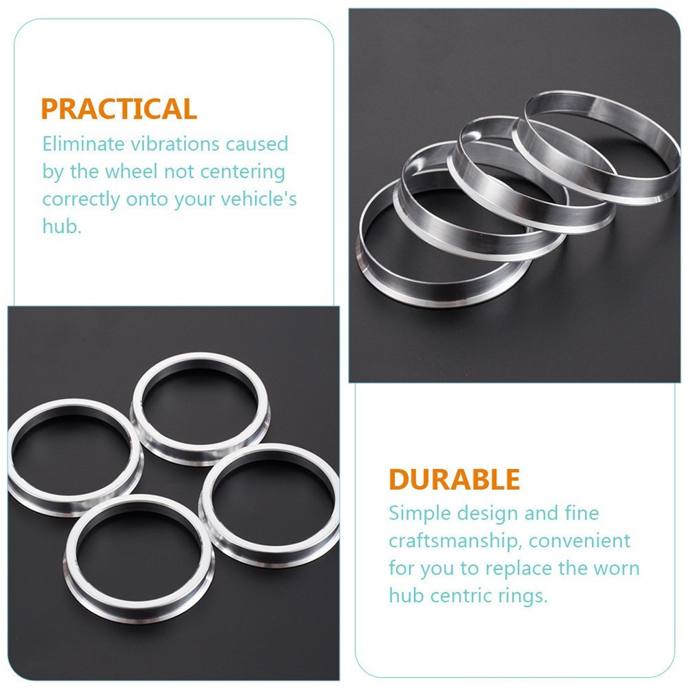 3 Count Hub Centric for Wheels Car Exterior Decorations