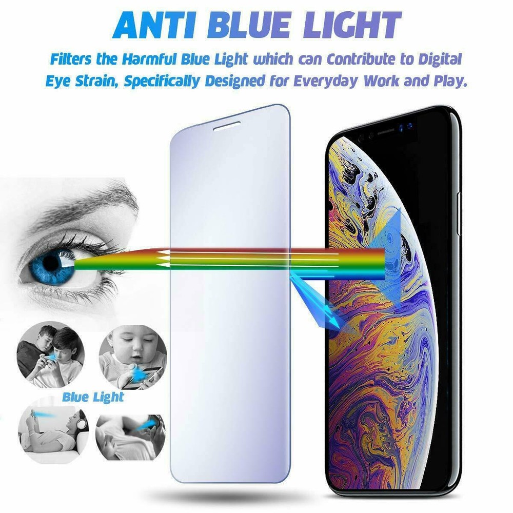 For iPhone 13 Pro/13Pro Max/Mini Anti-Blue Light Tempered Glass Screen Protector