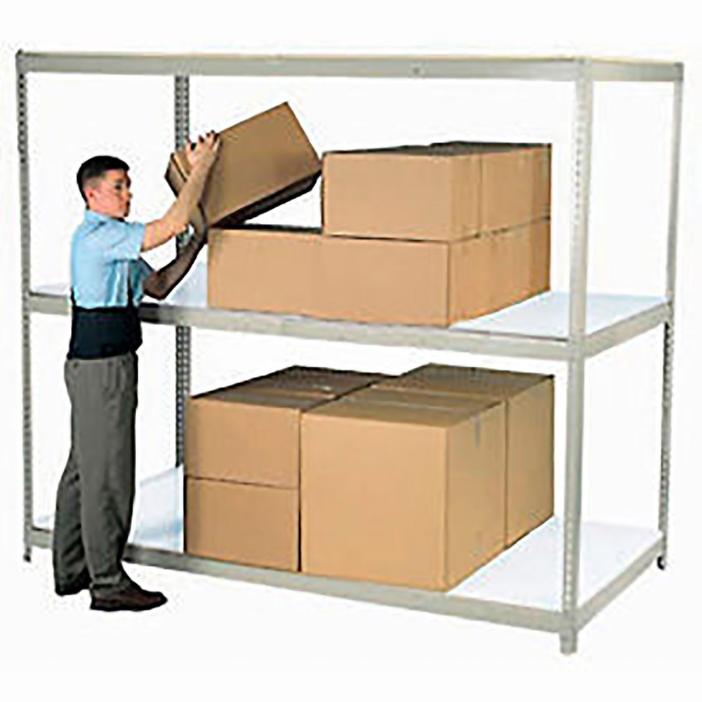 Global Industrial Additional Shelf With Laminated Deck 48"W x 48"D Gray