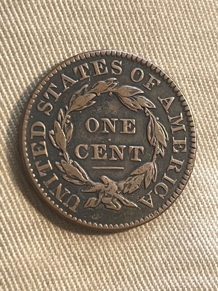 1832 Coronet head cent , better date, VF