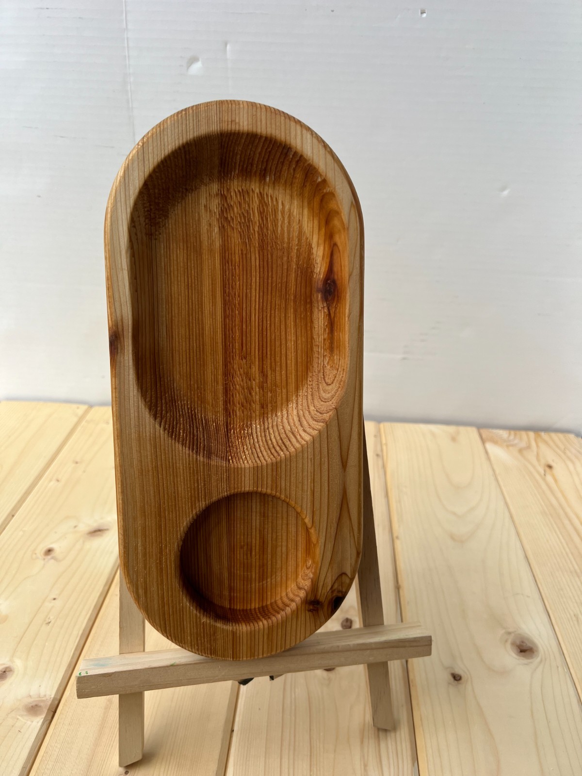 Sauna Snack Tray Wooden with Cup Holder/Beer or Kvas Holder/Handcrafted Sauna