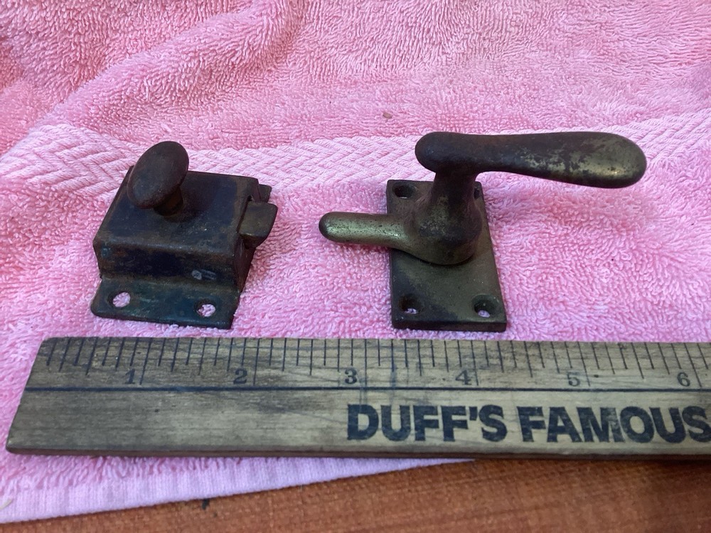 (2) Vintage Cabinet Latches Both Used