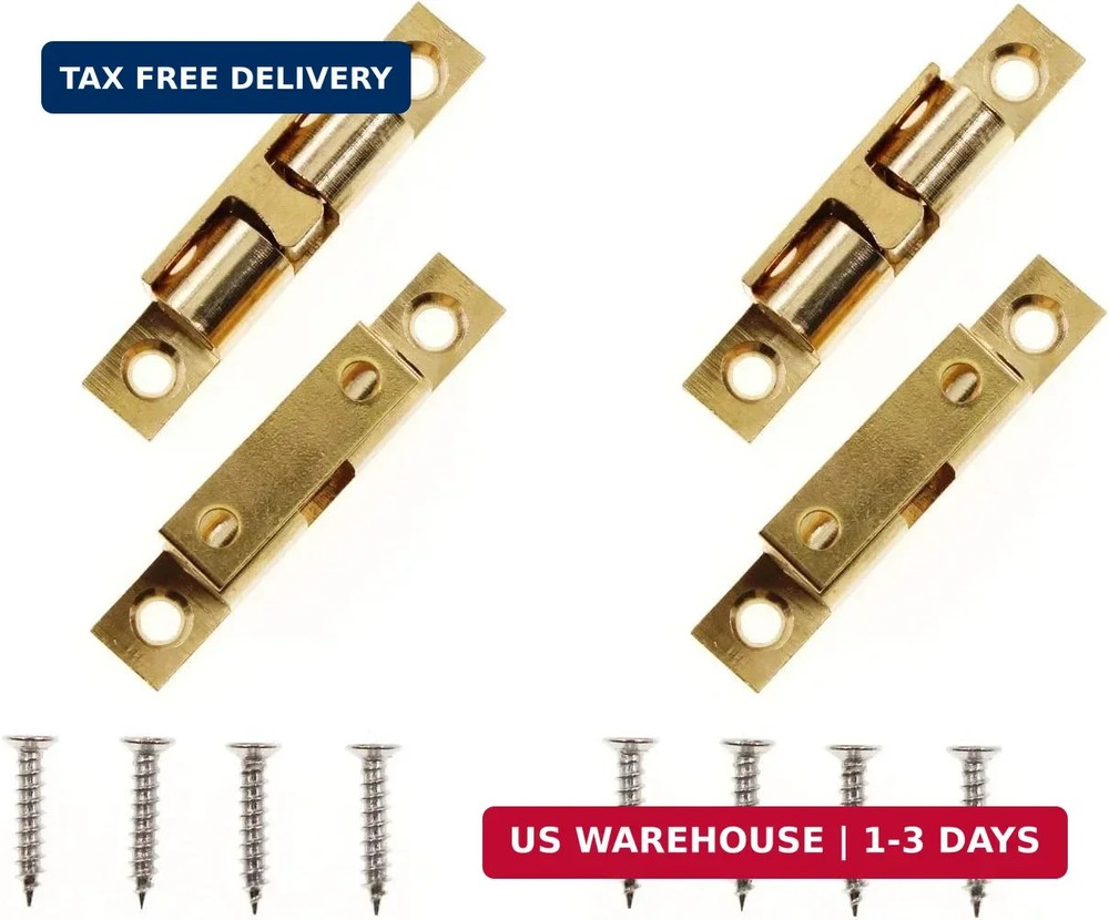 Solid Brass Magnetic Closet Door Catch Latch Hardware,Cabinet Cupboard Wardrobe