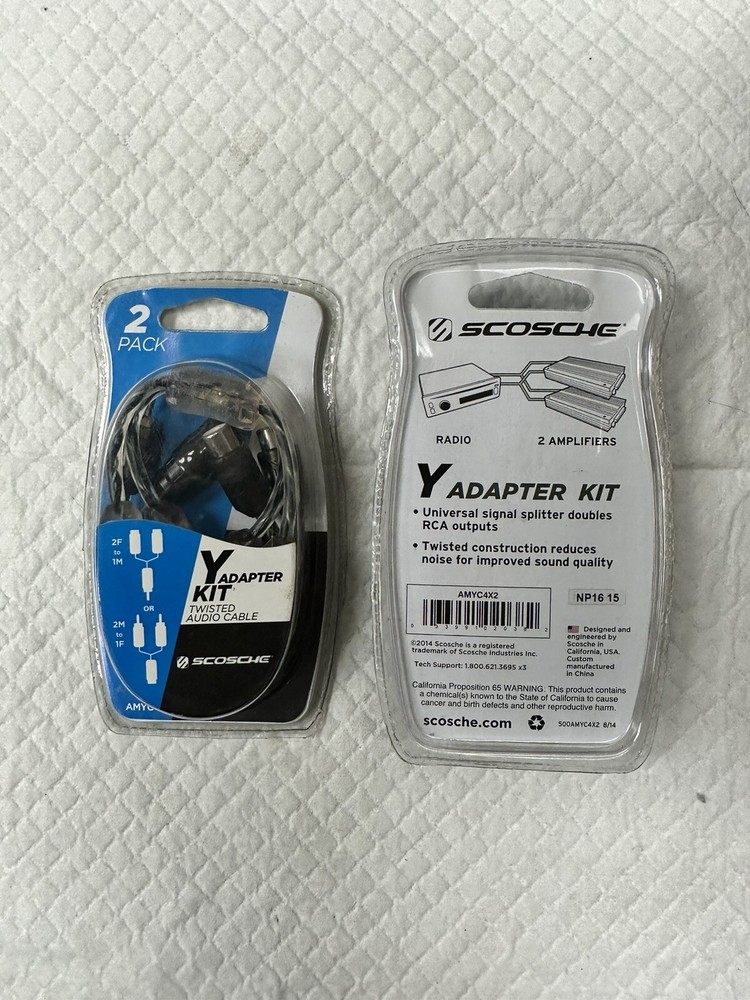 Scosche Y Adapter Kit 2 Pack NP4314