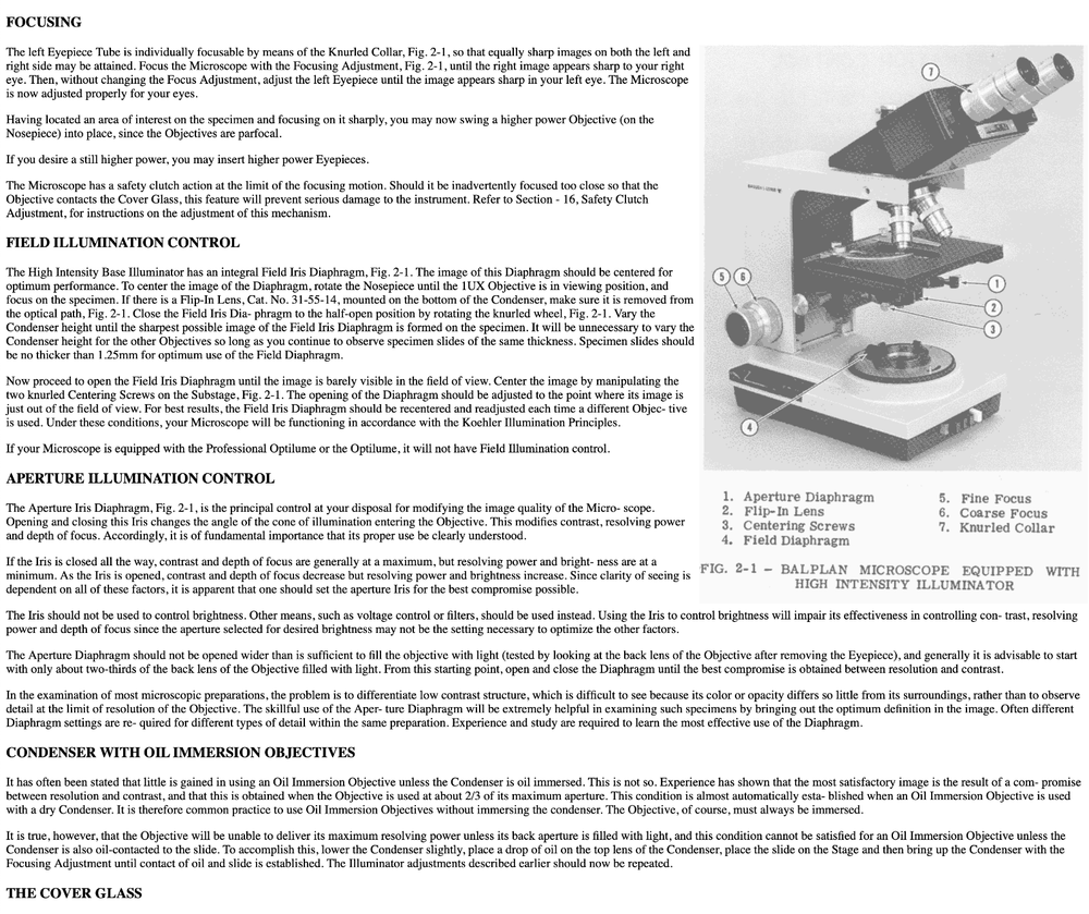 Flip in lens for BAUSCH & LOM Baplan Microscope Condenser 31-55-14