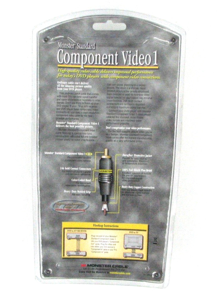 Monster Cable Component Video 1 1m/3.3ft 140223