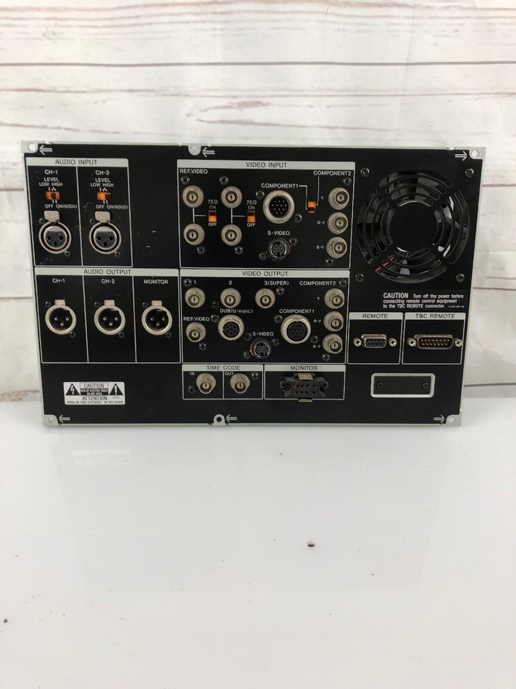 Sony PVW-2800 Betacam Recorder Audio Input Panel