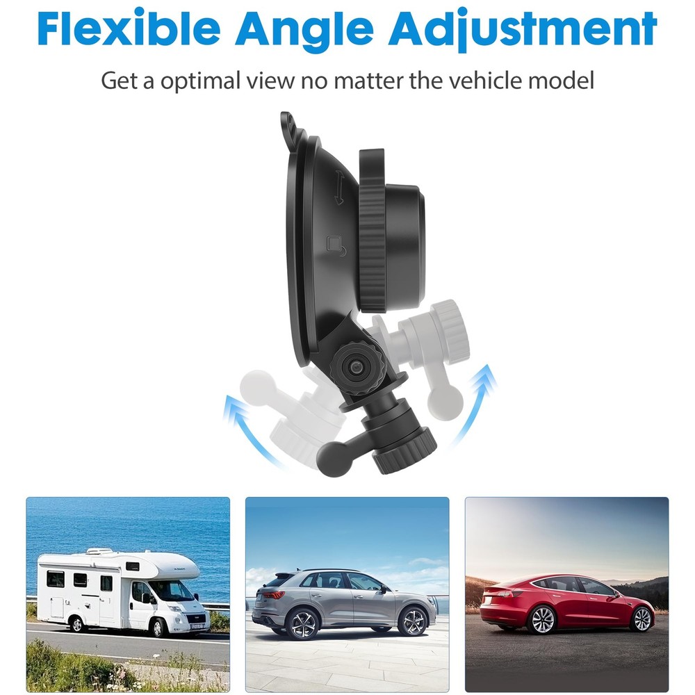 Universal Suction Cup Mount for Garmin Dash Cam Mount,Small Reusable...
