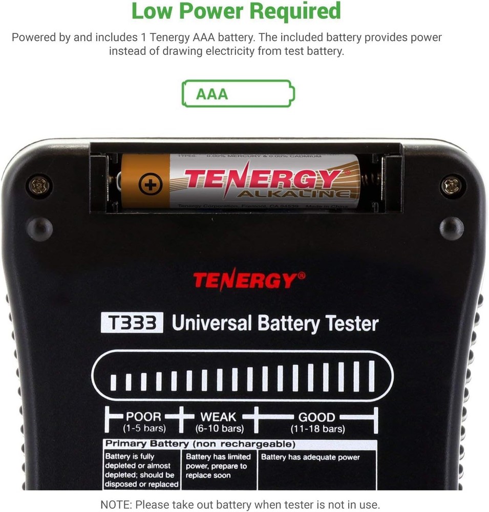 Multi-Purpose Battery Tester with LCD Display – Compatible with Various Battery