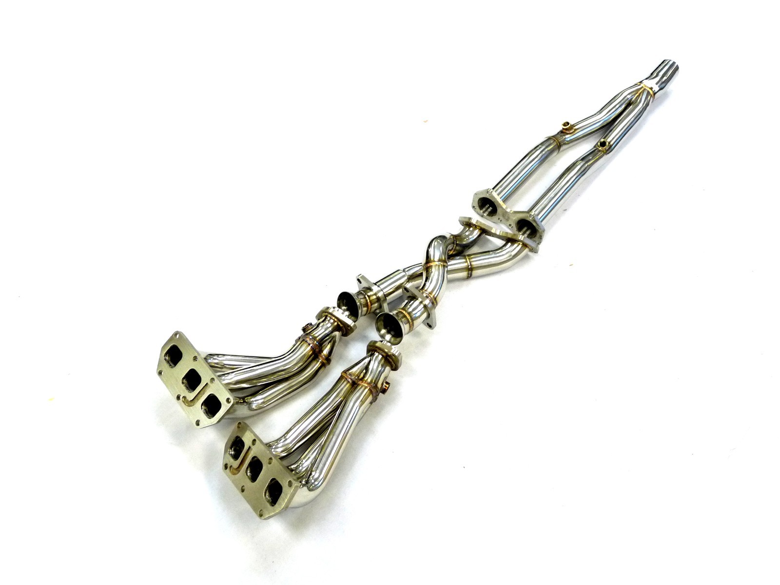 OBX Stainless Long Tube Manifold 03-08 Audi A3 Quattro Golf MK5 3.2L R32 VR6 LH