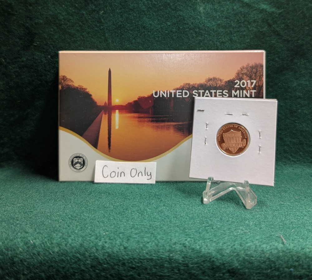 2017 S Lincoln Shield Penny Uncirculated from Proof Set