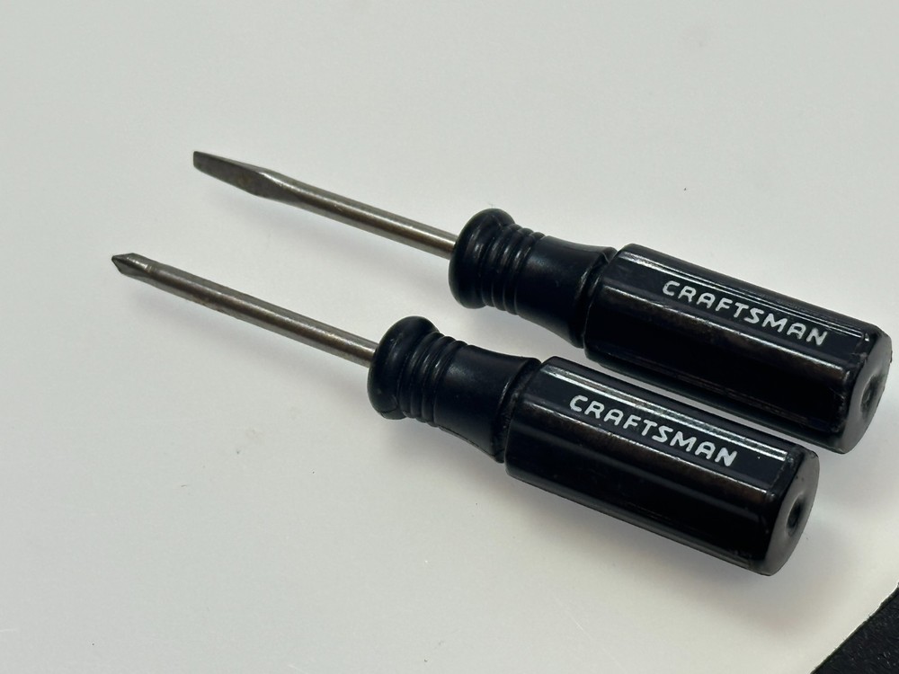 🏁 Craftsman USA 2pc RACING EDITION Mini Precision Screwdriver Phillips & Flat