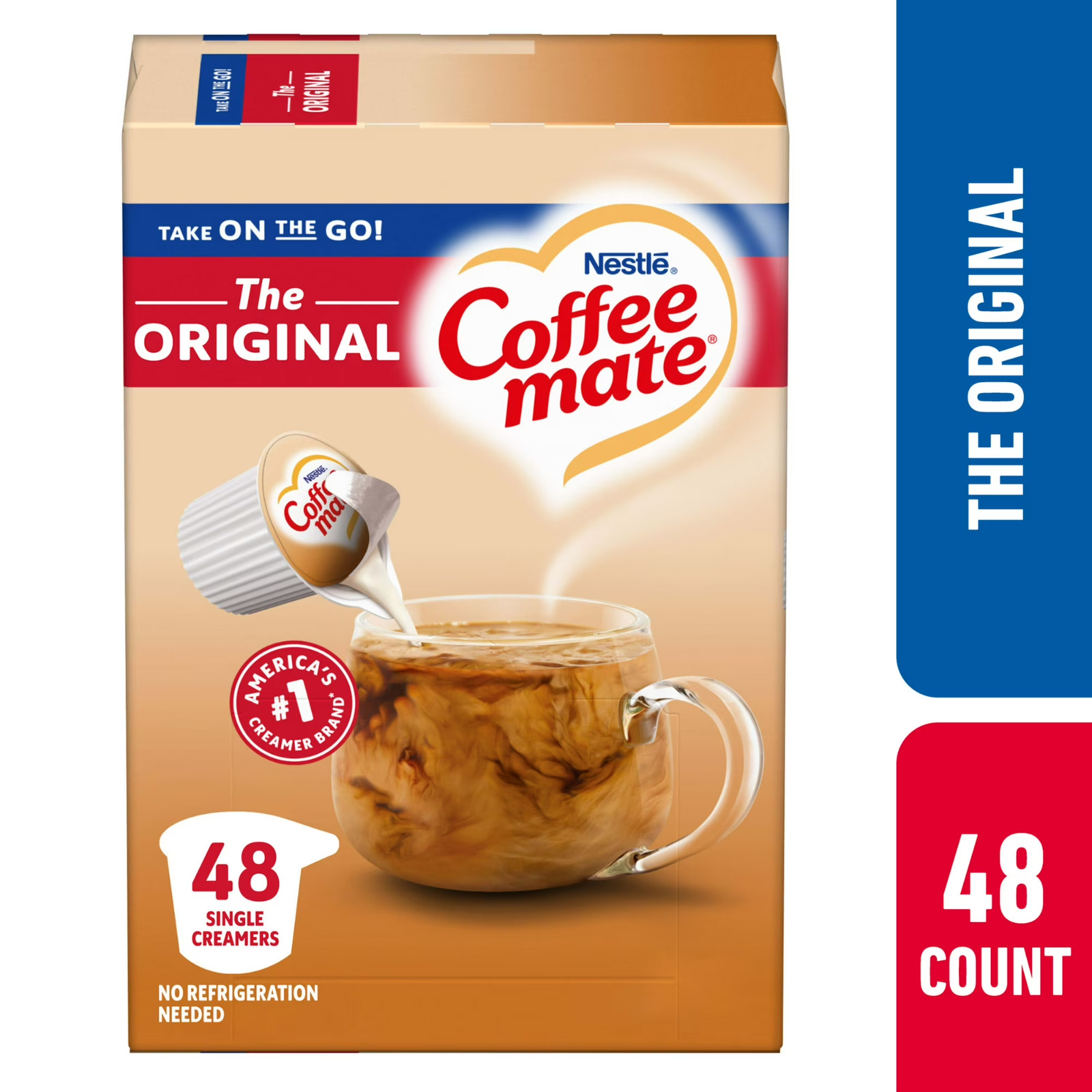 Nestle Coffee Mate, The Original Liquid Coffee Creamer Singles, 9 fl oz, 48 Coun