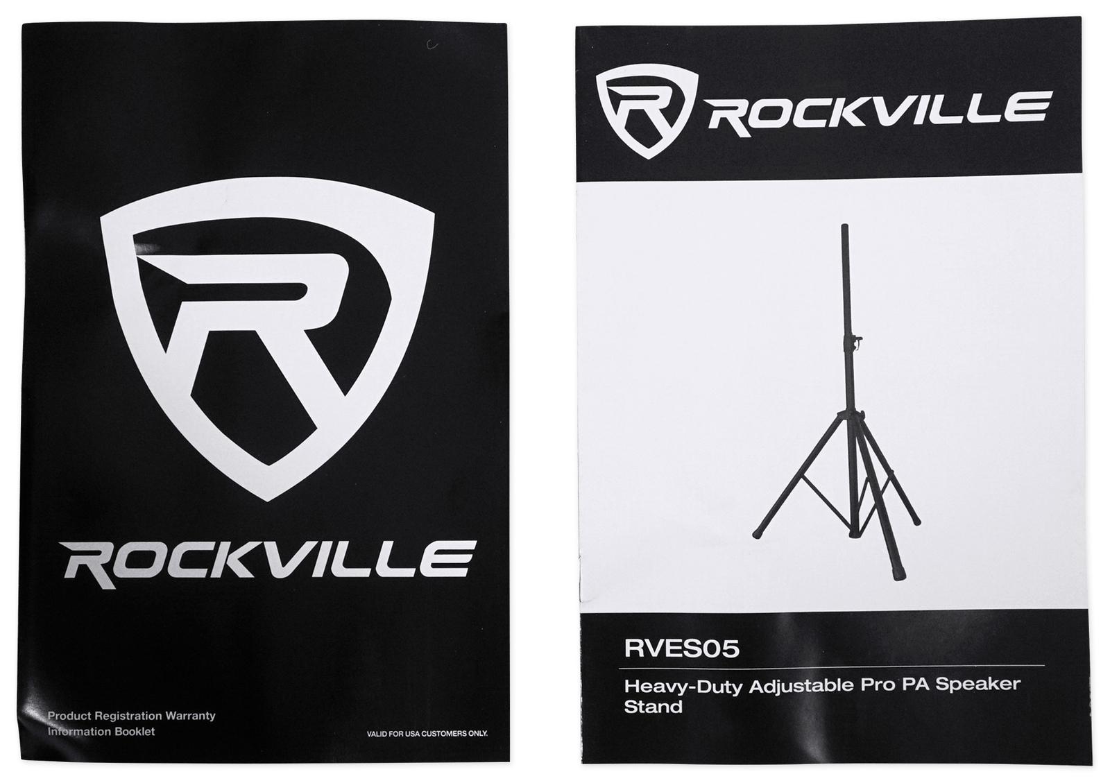 Rockville RVES05 Black Heavy Duty Tripod Pole-Mount DJ PA Speaker Stand