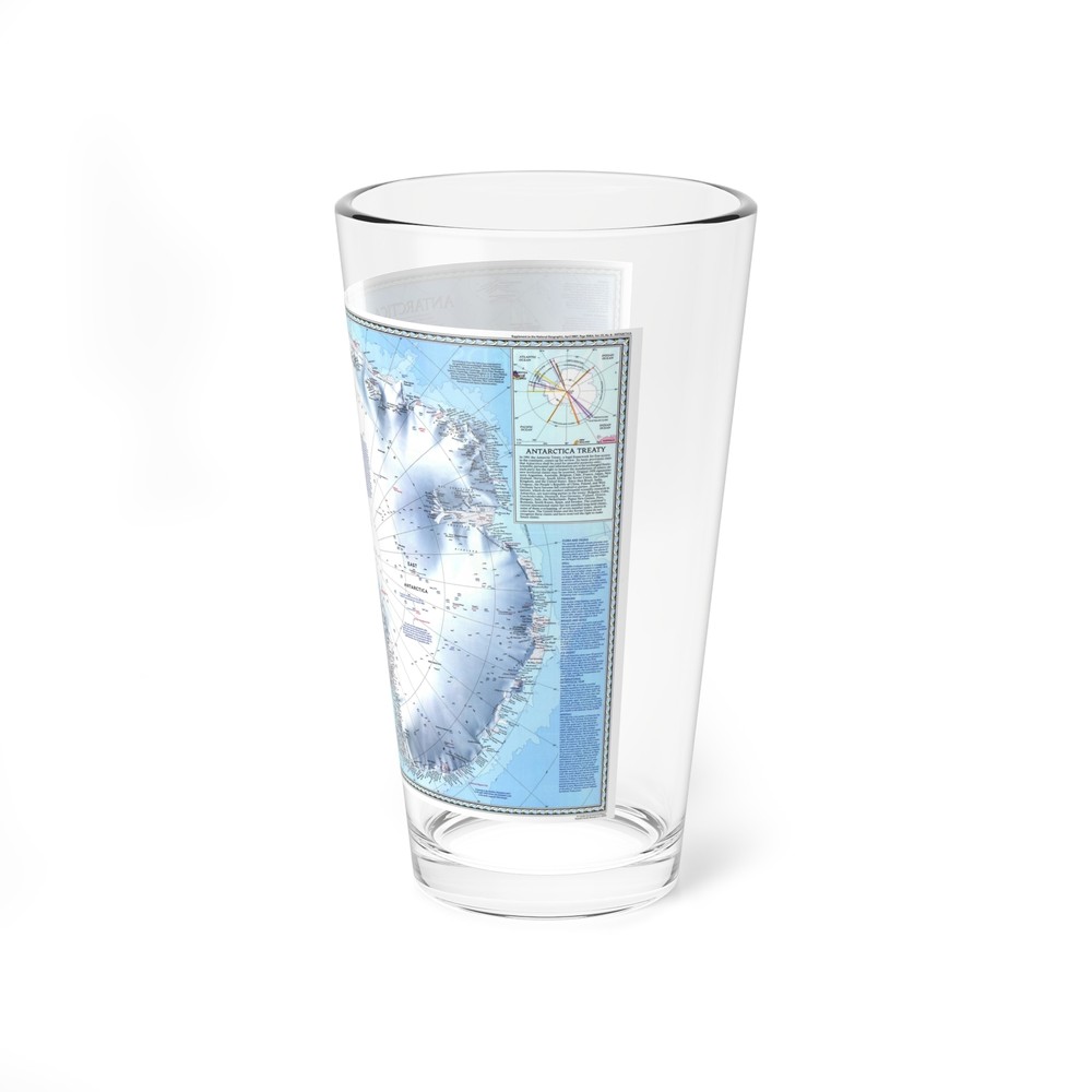 Antarctica (1987) (Map) Pint Glass 16oz