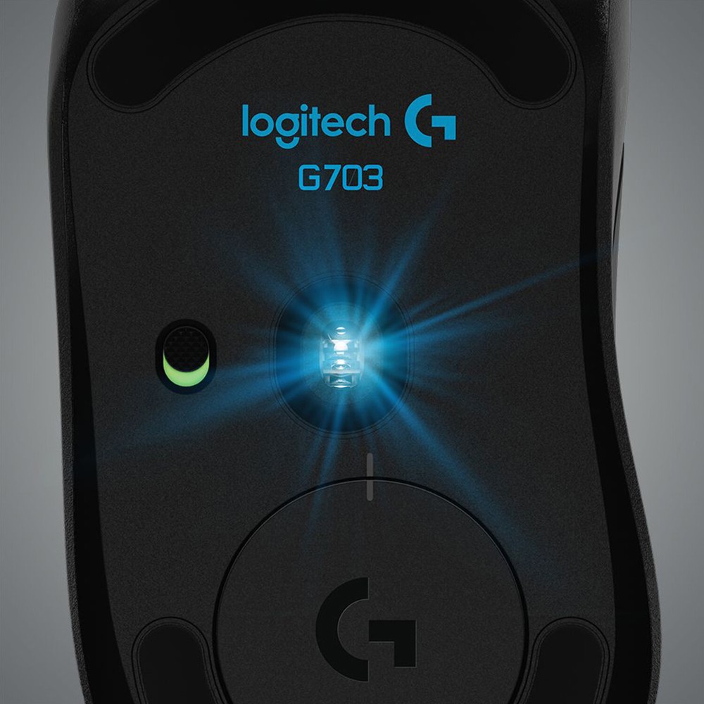 Logitech - G703 LIGHTSPEED Wireless Optical Gaming Mouse - Black