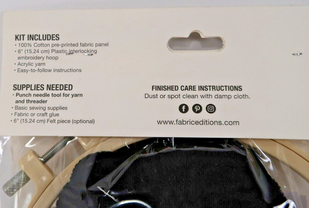 NEEDLE CREATIONS PUNCH NEEDLE KIT LEOPARD NIB