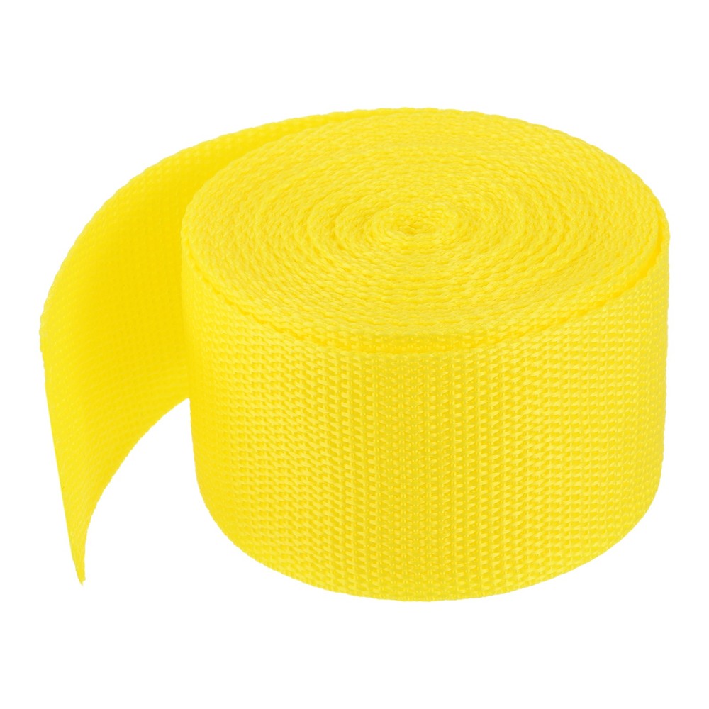 Lightweight Polypropylene Webbing Strap 5cm 5 Yard Lemon Yellow