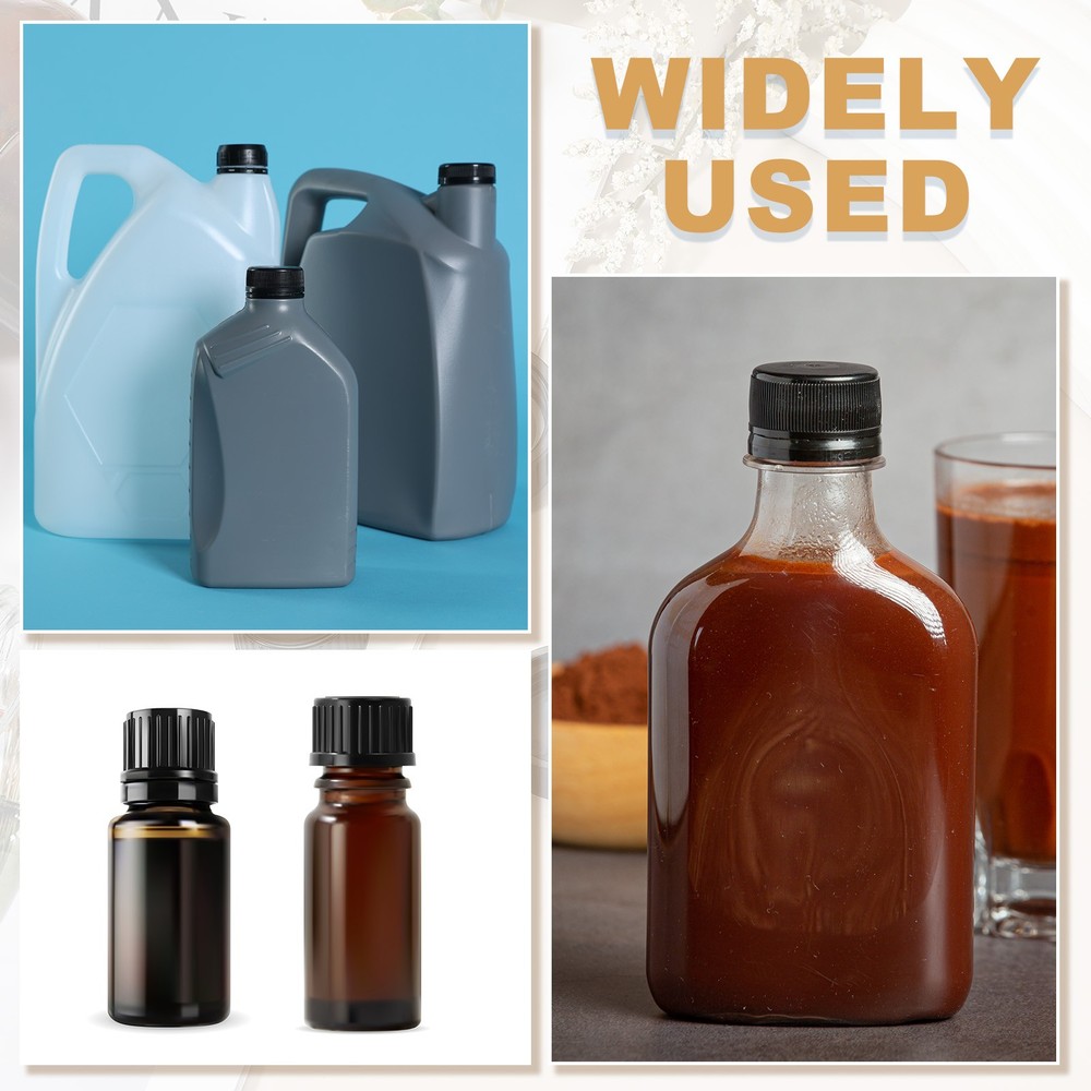 60 Pcs 18mm Plastic Replacement Bottle Cap with Hopper Inner Plug