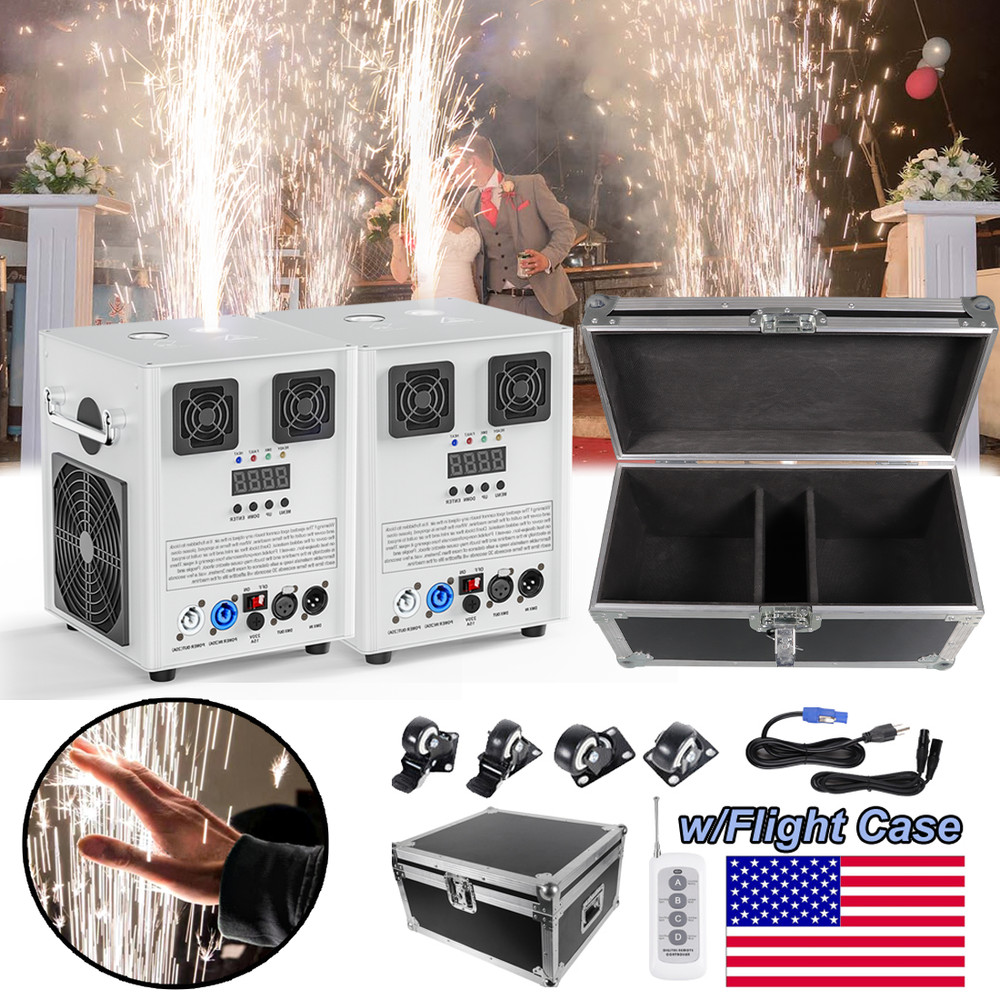2PC 700W Large Cold Spark Firework Machine Stage Effect DMX Machine Party Disco