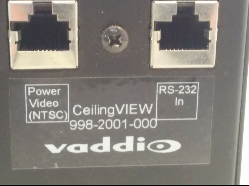 VADDIO 998-2001-000 CEILING VIEW FLUSH MOUNT VIDEO CAMERA