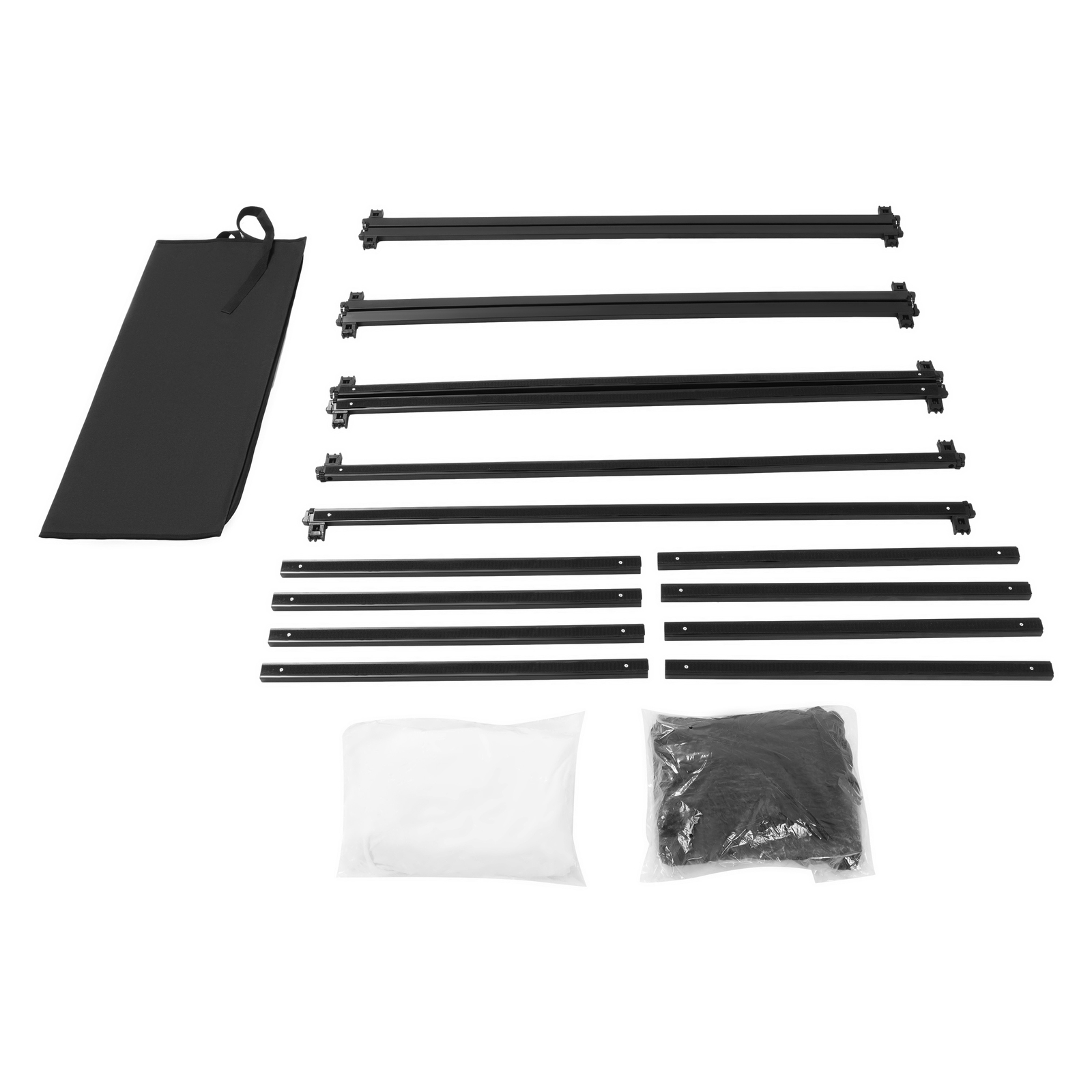 48"x 25" White+Black DJ Foldable Facade Portable Event Booth Panels w/Carry Bag