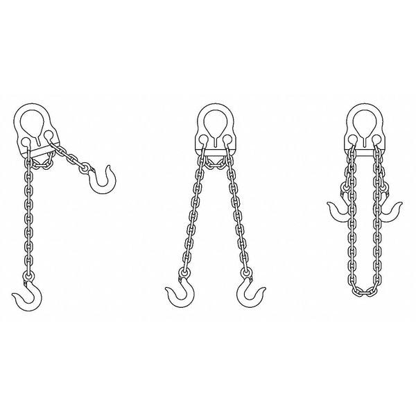 Lift-All 30001G10 6Ft. Chain Sling, G100, Alloy Steel