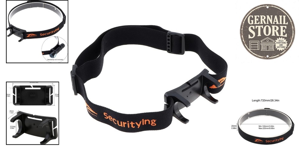 360° Adjustable Headlamp Strap with Comfortable Support for Night Adventures