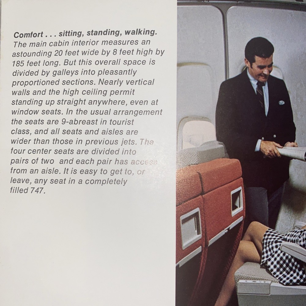 Boeing 747 Mini 1970 Brochure