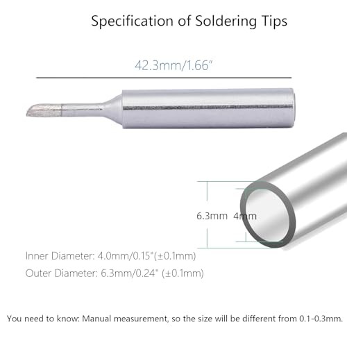 Soldering Iron Tips,900M Solder Tip Replacement, Solder 900m-t-2c (5pcs)