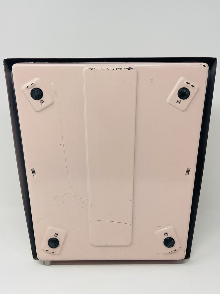 Vintage Mid-Century Detecto Auto Zero Pink Bathroom Scale Handle Works READ