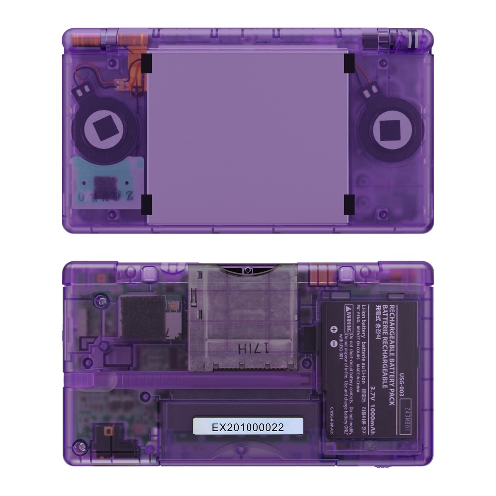 Full Replacement Housing Shell Screen Lens Buttons Clear For Nintendo DS Lite