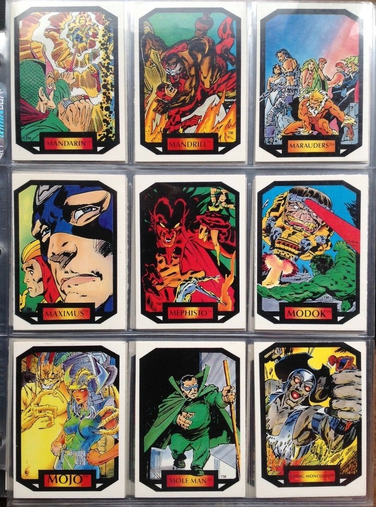 1987 MARVEL UNIVERSE SERIES 2 COLOSSAL CONFLICTS COMPLETE COMIC TRADING CARD SET
