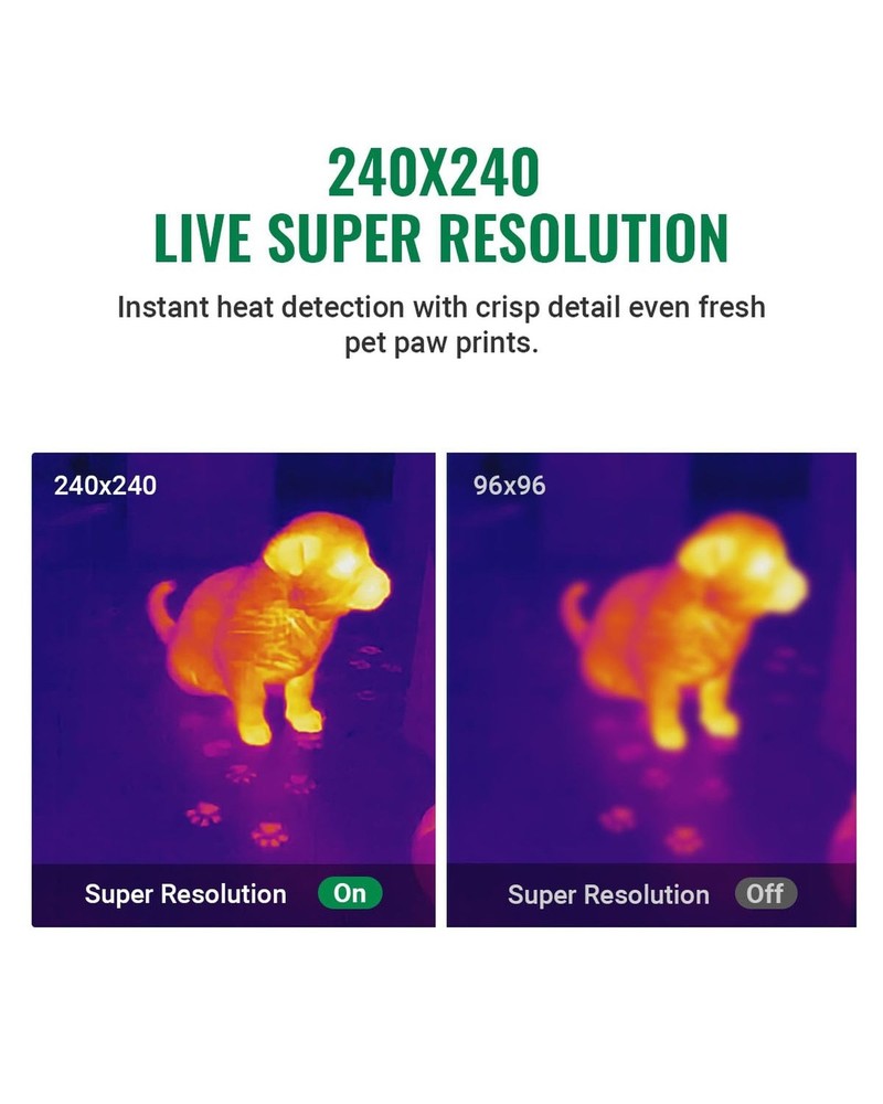 HP96 Thermal Imaging Camera,3.5" Touch Screen Thermal Camera with Visual Came...