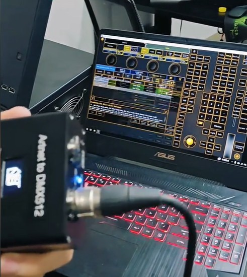 2 Port Artnet ASCN RDM to DMX512 Node light controller | Unlock MA2 4096CH