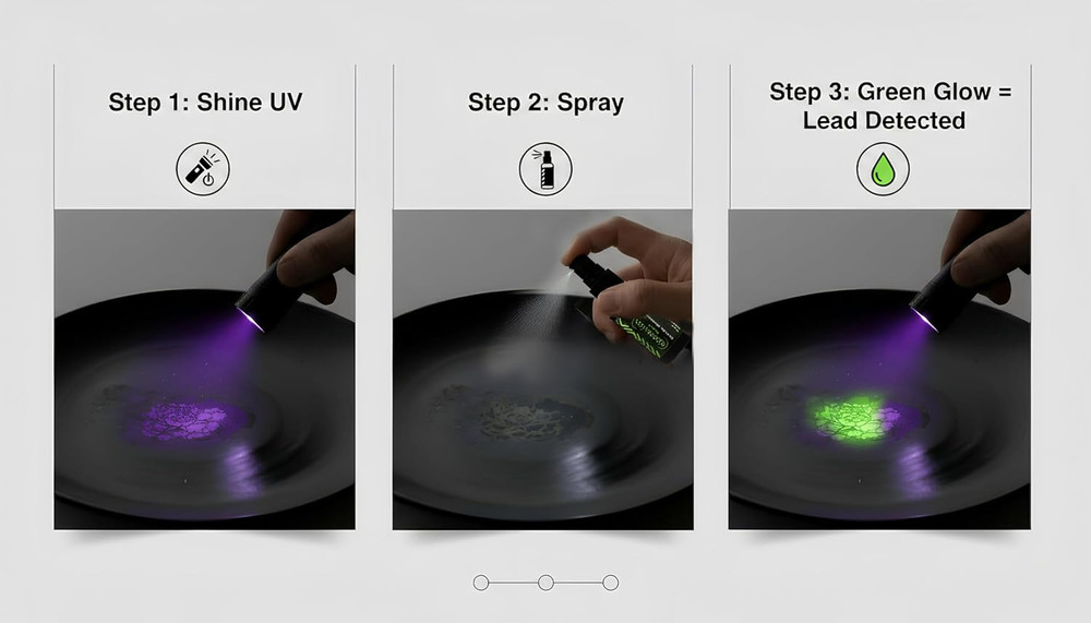 Lead Test Kit – 2‑Bottle Lead Testing Kit for Dishes & Paint, Instant Lead Test
