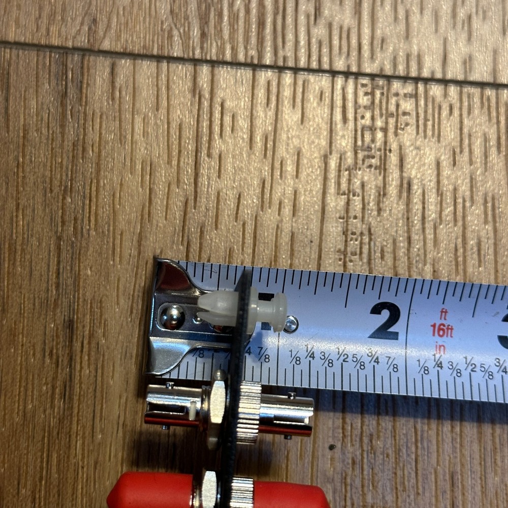 ST Multimode, Simplex, 6 Fiber Panel Red Caps