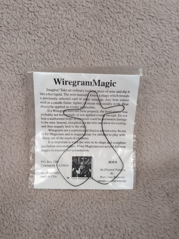 CHRISTIAN CROSS Wiregram Magic Trick - Wire Changes To Cross