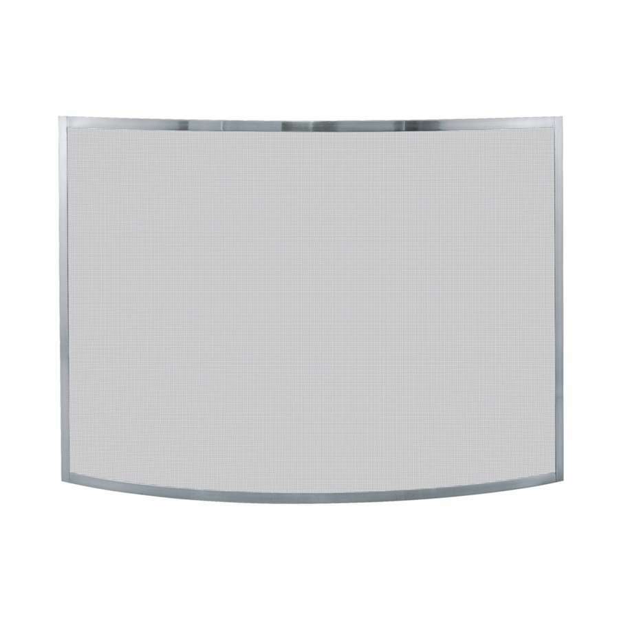 Uniflame Single Panel Curved Pewter Screen - S-1613