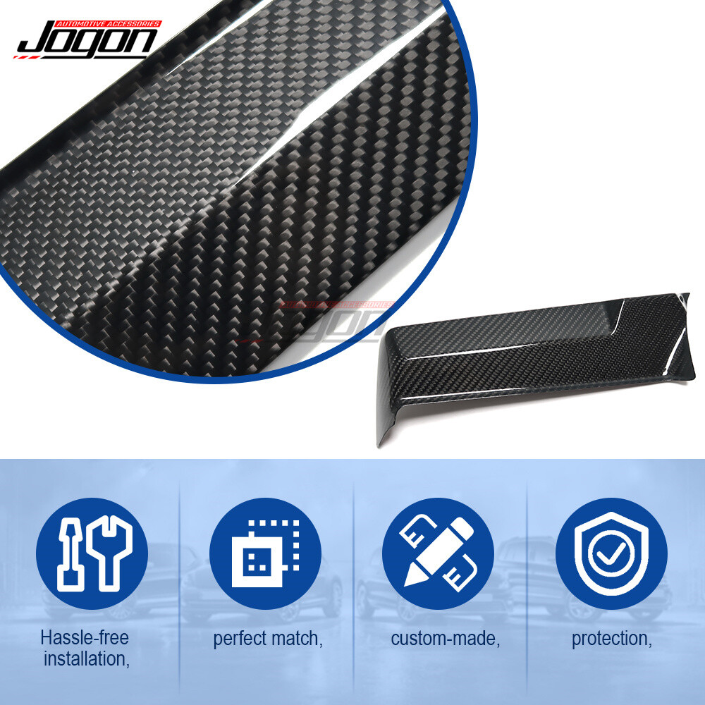 Carbon Console Navigation Panel Trim Decor For C8 Corvette Stingray Z06 Z51 20+