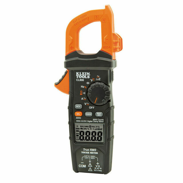 Klein Tools CL800 AC/DC True RMS Auto-Ranging Digital Clamp Meter