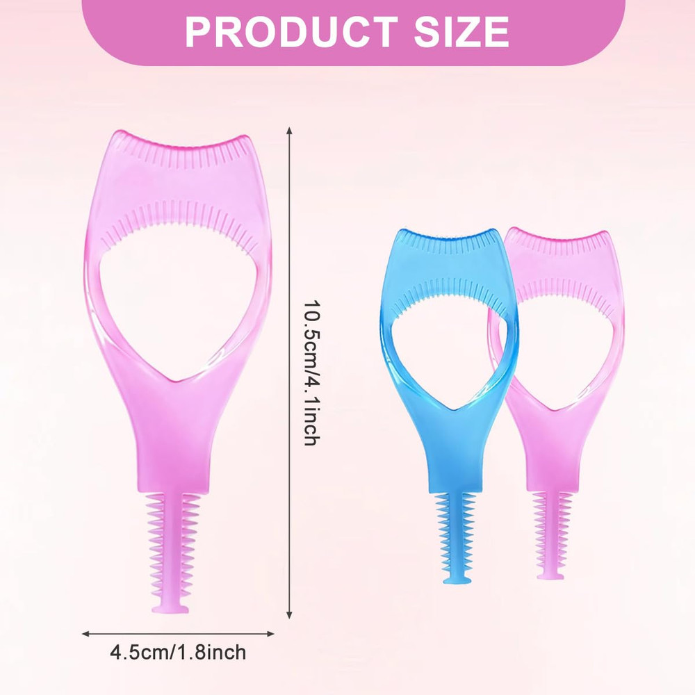 2PCS 3 in 1 Mascara Tool Plastic Makeup Eyelash Shield Applicator Guide with Eye